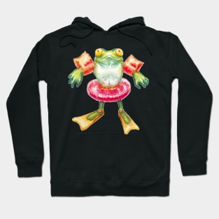 floatie frog Hoodie